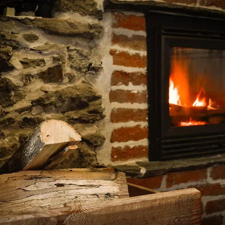 아파트 In Pietra E Legno Con Caminetto Inverso Pinasca